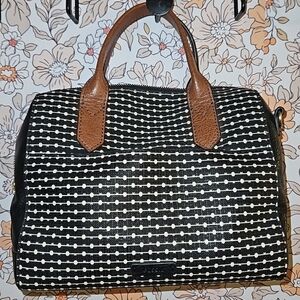 Stylish Black and White Handbag